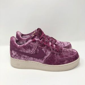 Nike Velvet Air Force 1 Low Tea Berry
